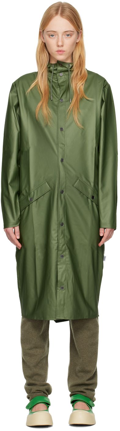 RAINS KHAKI LONGER COAT