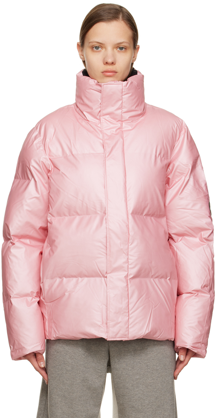 RAINS Pink Boxy Jacket