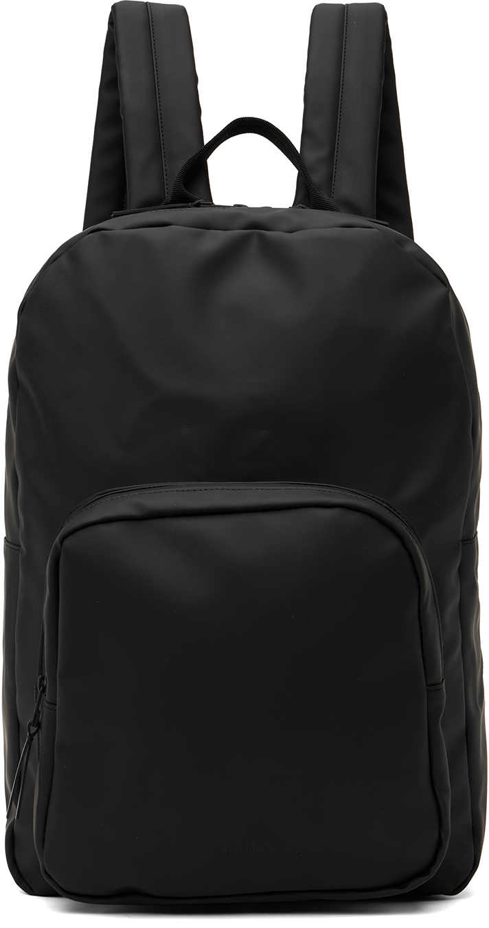 Black Rubberized Backpack Ssense Uomo Accessori Borse Zaini 