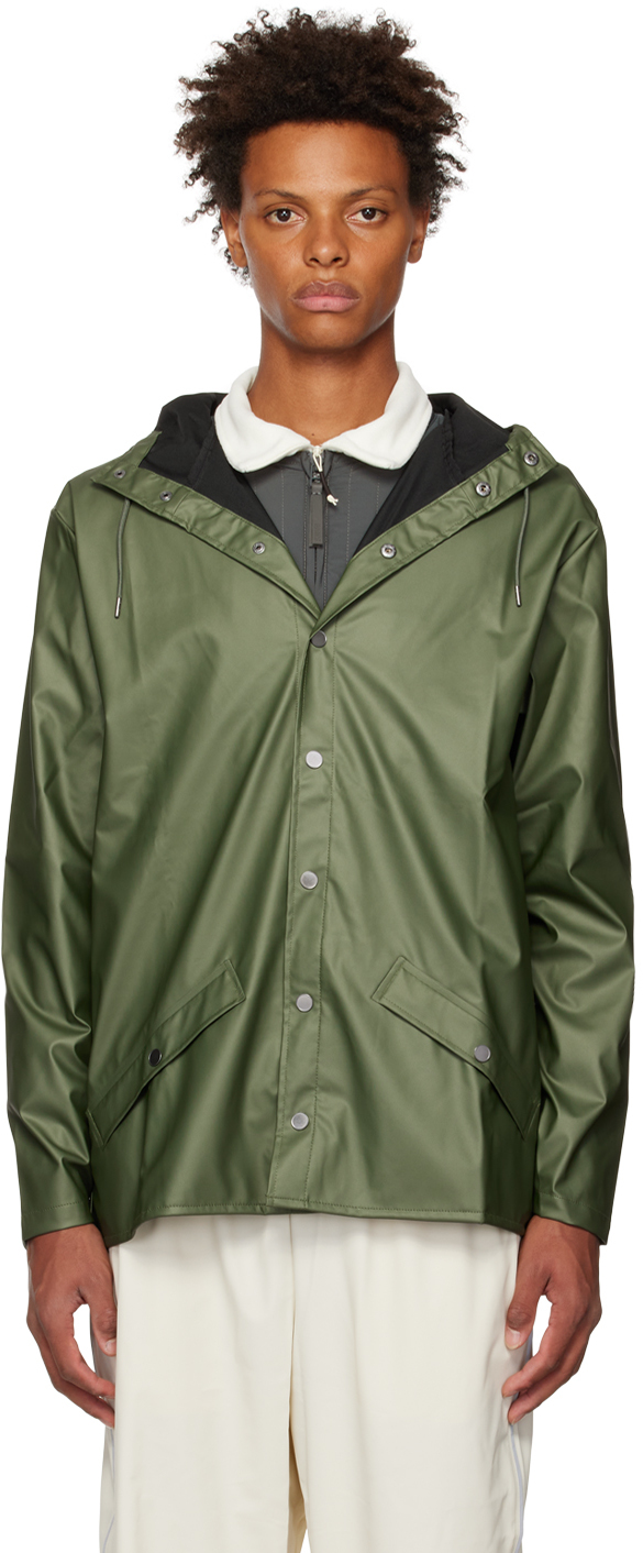 RAINS Green Waterproof Jacket