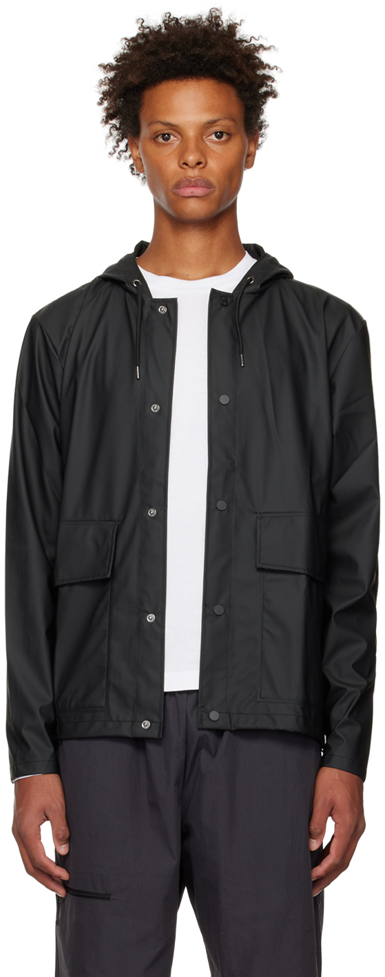Black Short Hooded Jacket