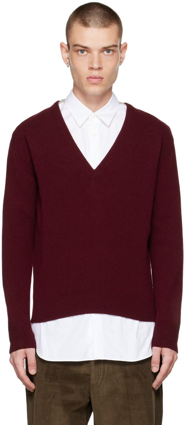 Essentials Mens V-Neck Sweater Vest fit by DXL 