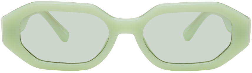 The Attico Green Linda Farrow Edition Irene Sunglasses