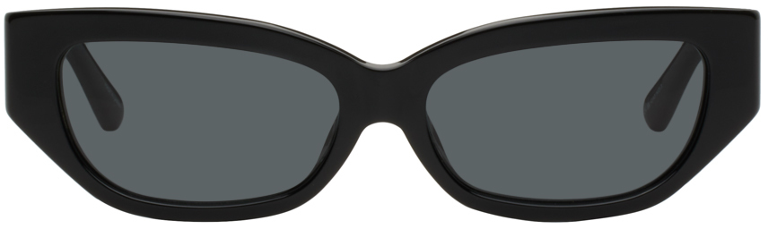 The Attico Black Linda Farrow Edition Vanessa Sunglasses
