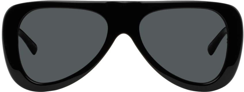 The Attico Black Linda Farrow Edition Edie Sunglasses