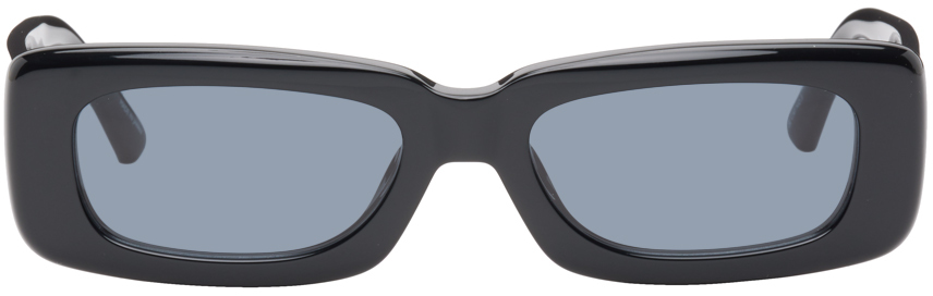 The Attico Black Linda Farrow Edition Mini Marfa Sunglasses