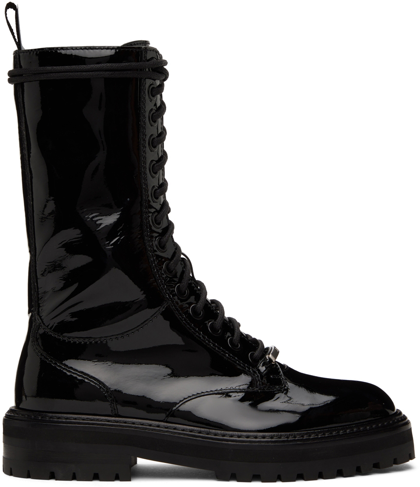 Jimmy Choo Black Cora Flat Boots