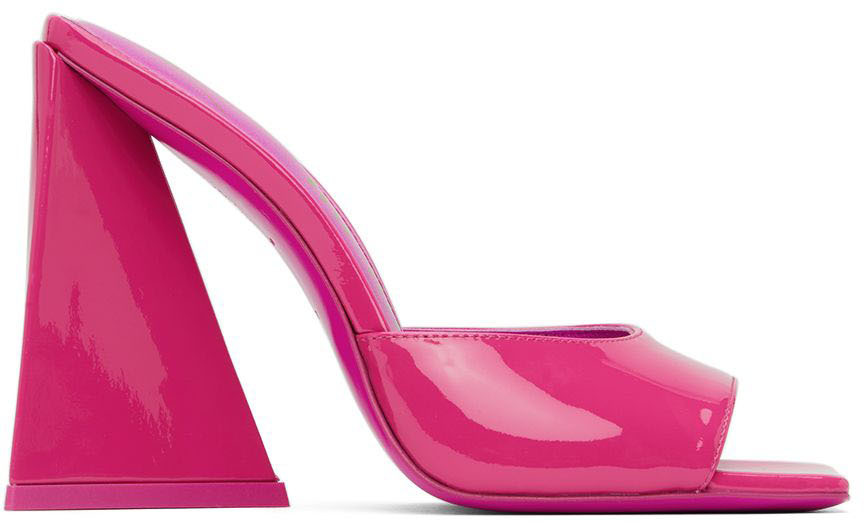 The Attico Pink Devon Heeled Sandals