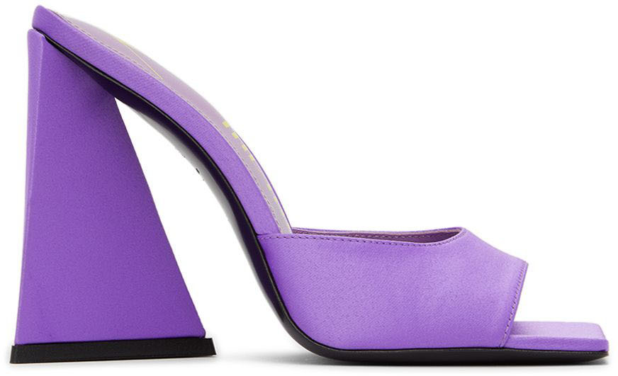 The Attico Purple Devon Heeled Sandals