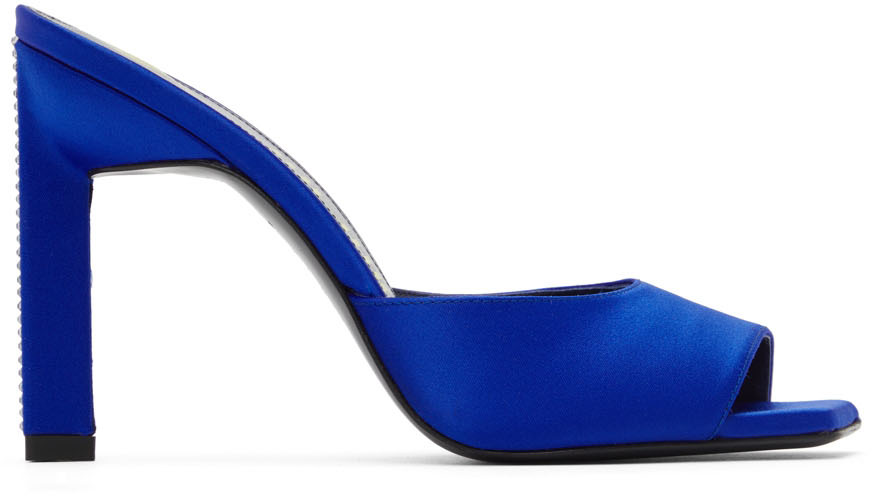 【関税込み】The Attico ブルー Kaia ヒールサンダル the-attico-blue-kaia-heeled-