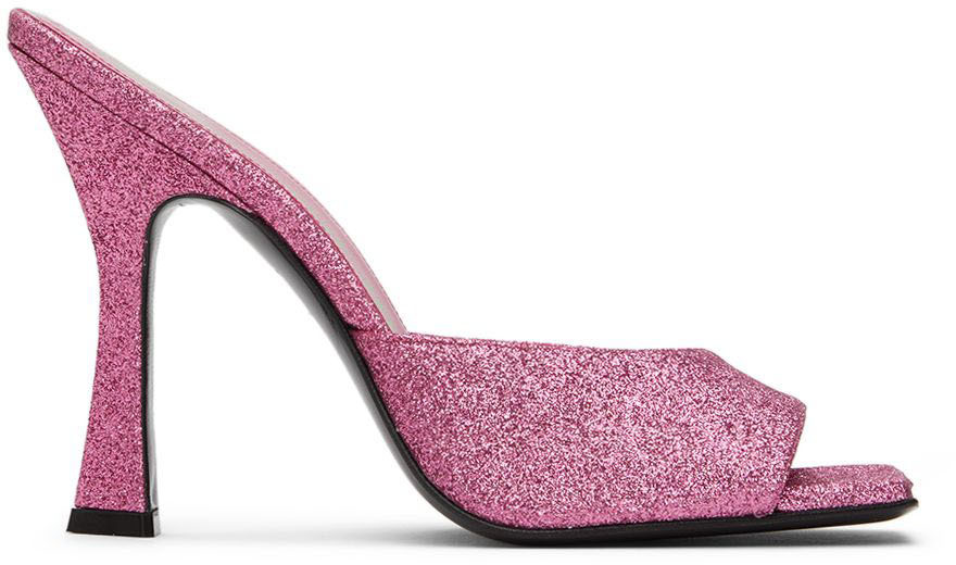 The Attico Pink Anais Heeled Sandals