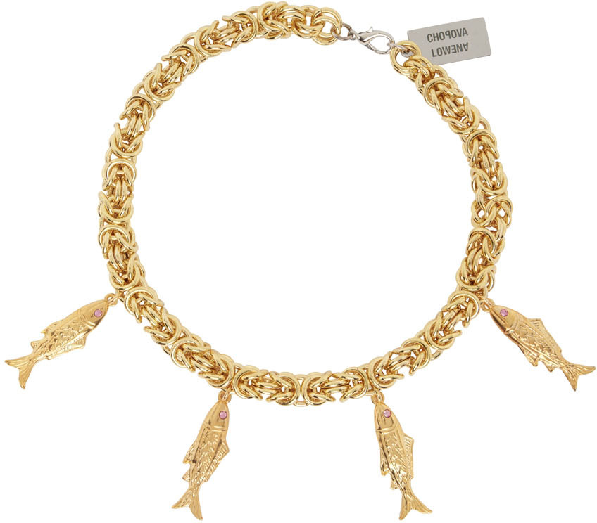 Chopova Lowena Louisiana Charm Necklace in Metallic