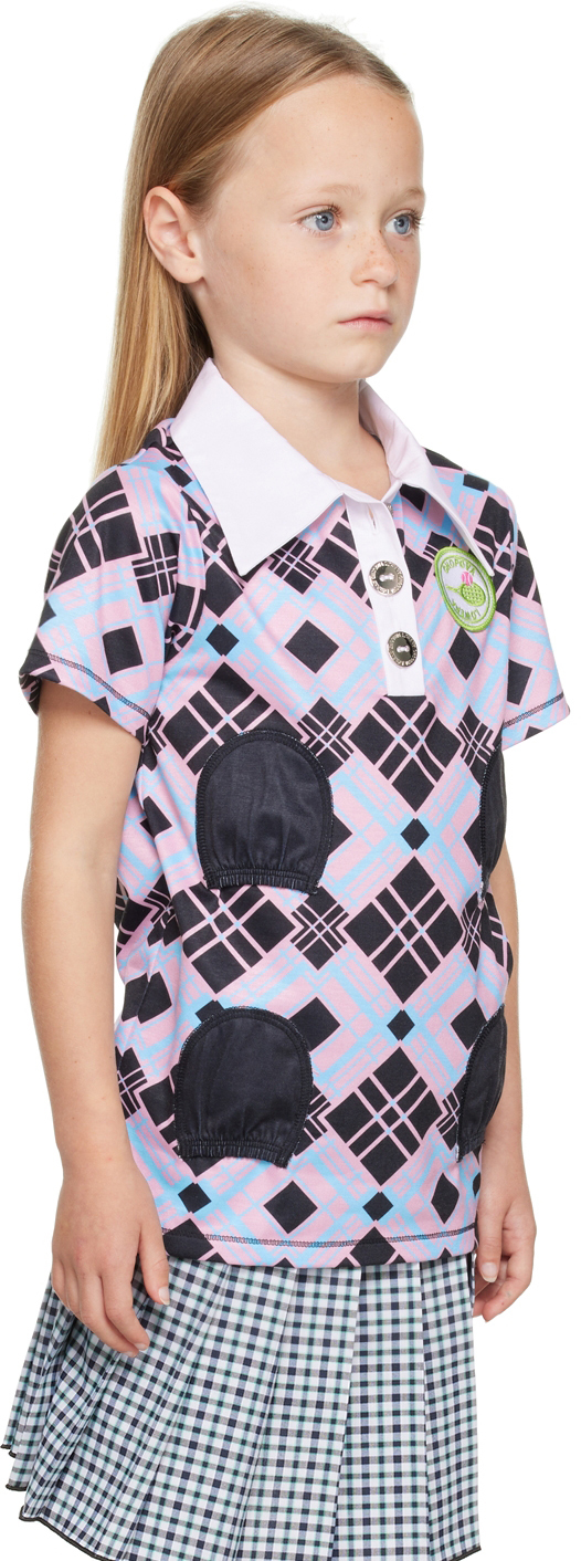 CHOPOVA LOWENA SSENSE EXCLUSIVE KIDS BLUE & PINK POLO 