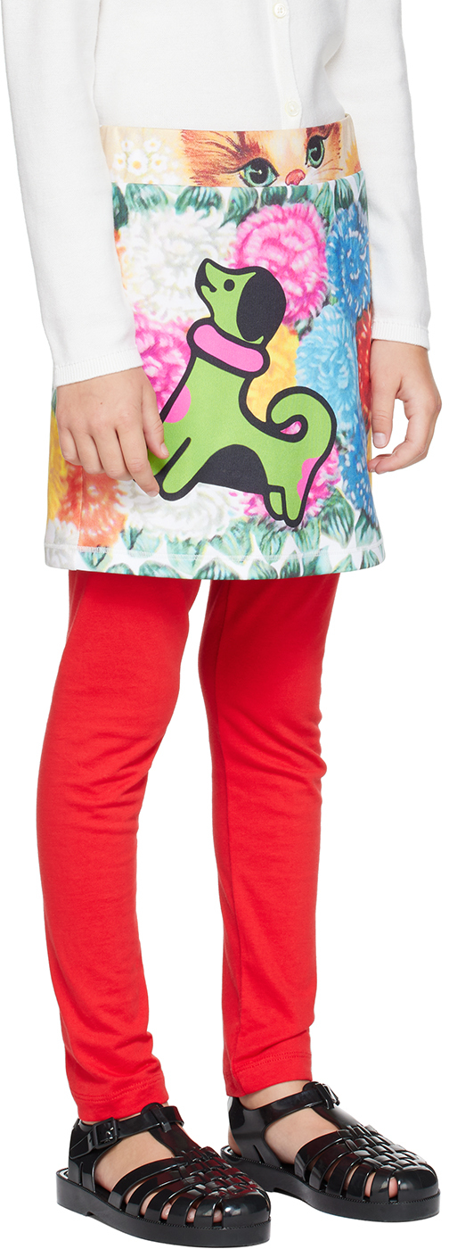 Chopova Lowena Ssense Exclusive Kids Multicolor Green Dog Skort In Green Multi