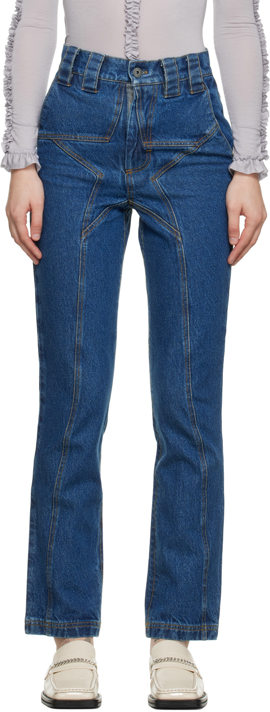 Blue Lil Star Panel Jeans