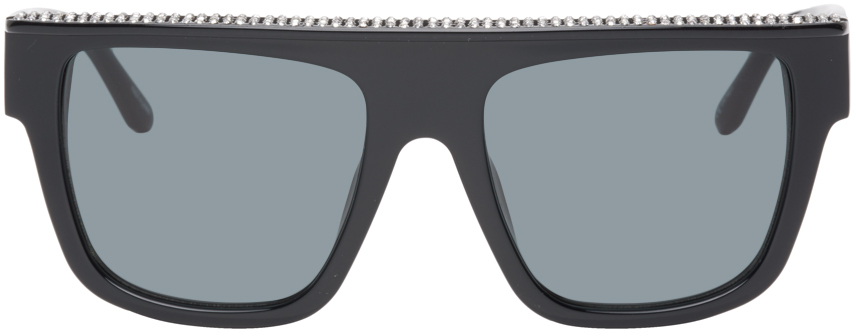Magda Butrym Black Linda Farrow Edition Wayfarer Sunglasses
