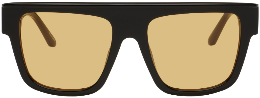 Black Linda Farrow Edition Vintage Wayfarer Sunglasses