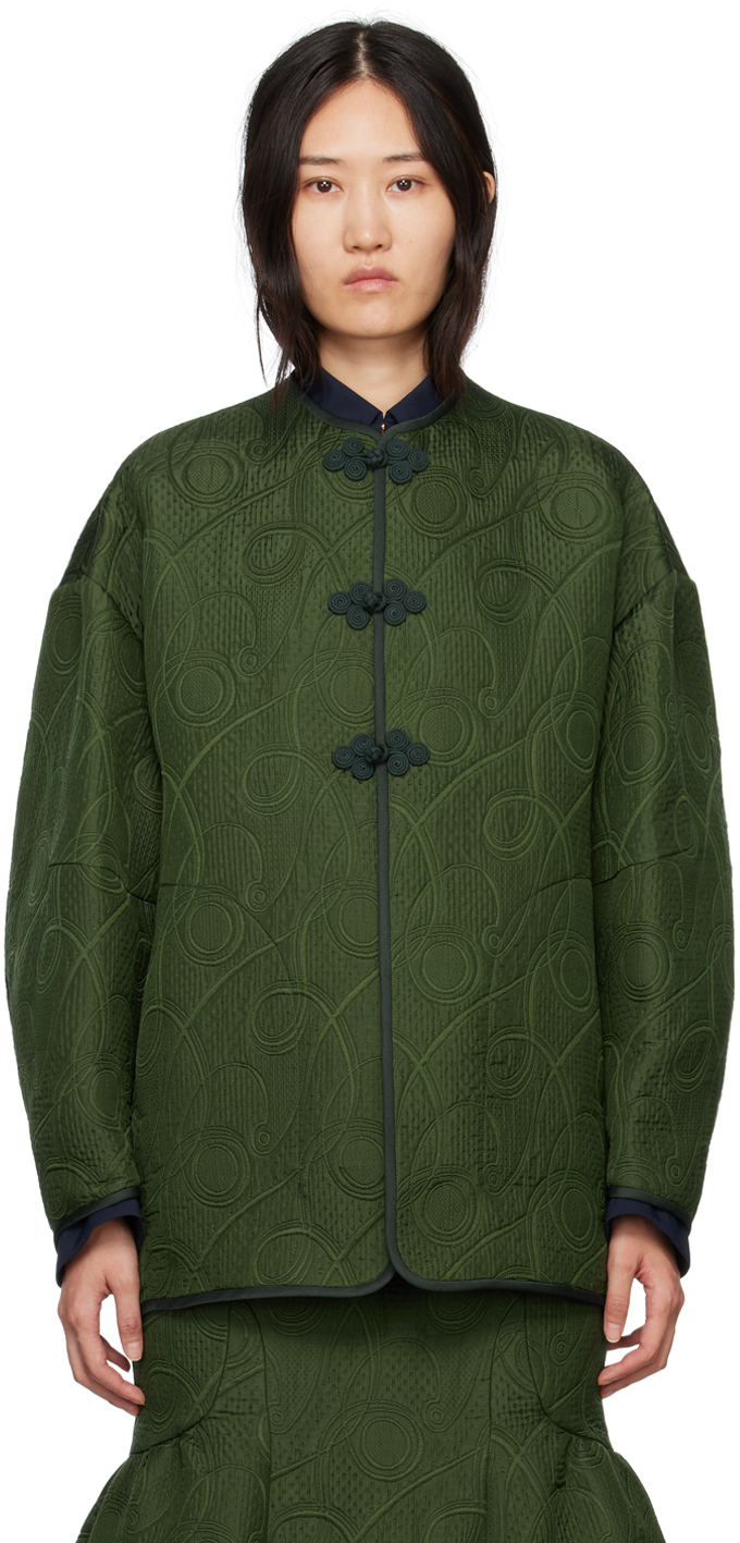 Green Jomon Arabesque Jacket