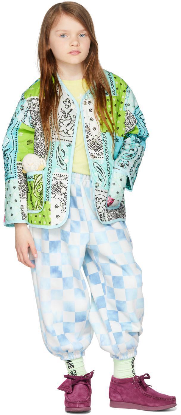 Luckytry Kids Blue Unique Paisley Jacket