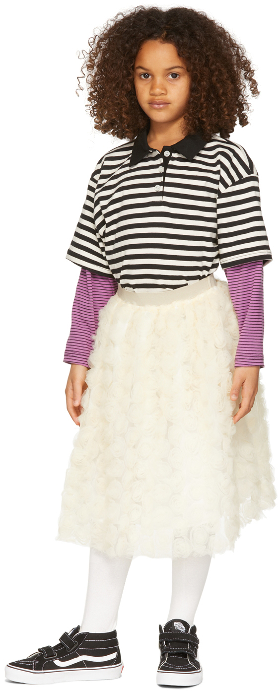 Ssense Bambina Abbigliamento Gonne Gonne di tulle Kids Off-White Tulle Rose Skirt 