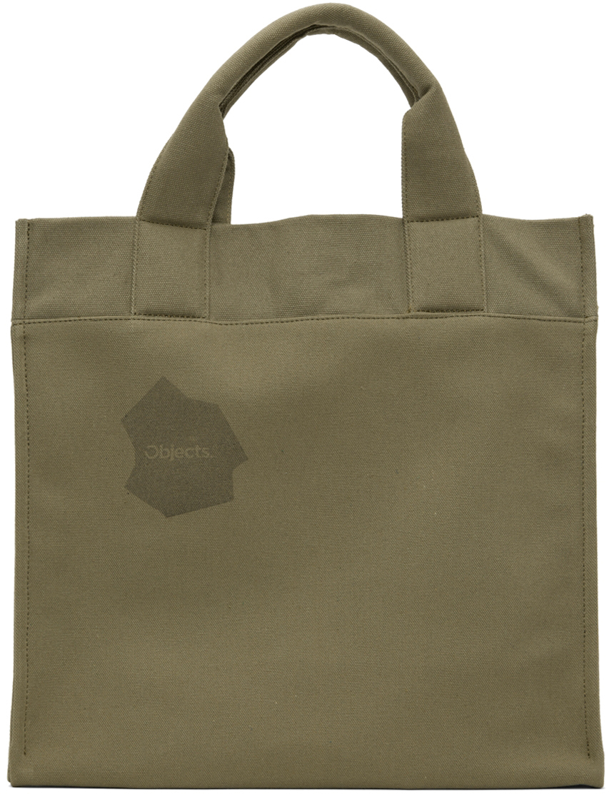 Khaki Logo Stamped Tote