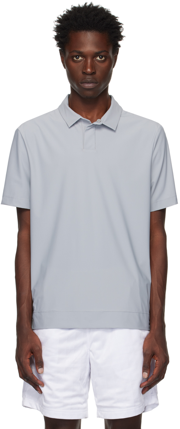 Gray Graphic Print Polo SSENSE Men Clothing T-shirts Polo Shirts 