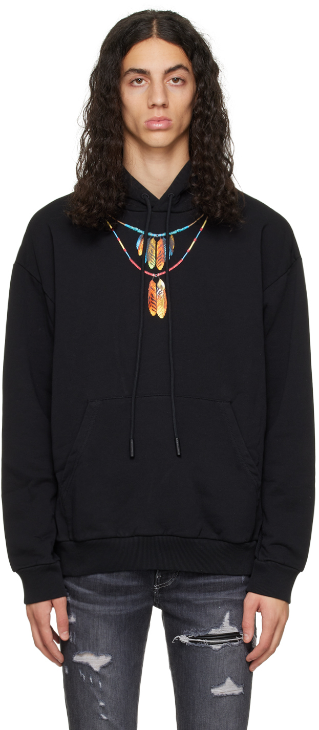 Black Feathers Necklace Hoodie