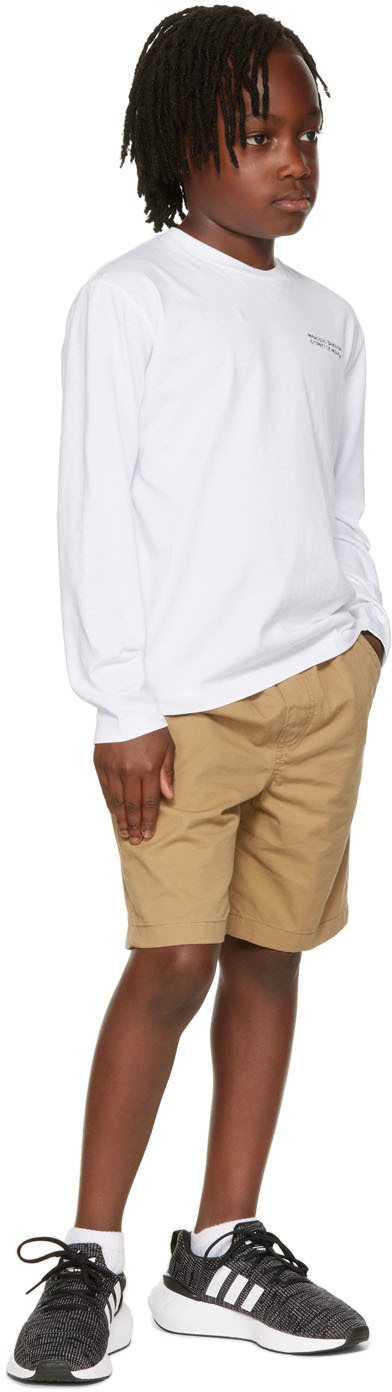 Marcelo Burlon County Of Milan Kids White Print Long Sleeve T-shirt In White