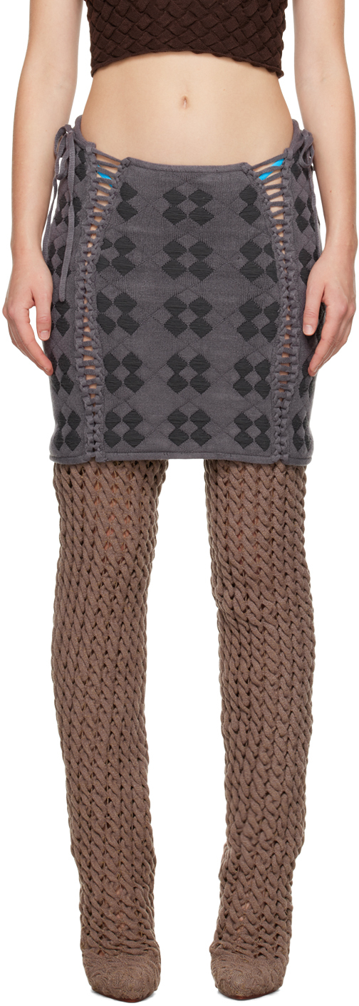 Black Virgin Wool Skirt Ssense Donna Abbigliamento Gonne Gonne in tweed 