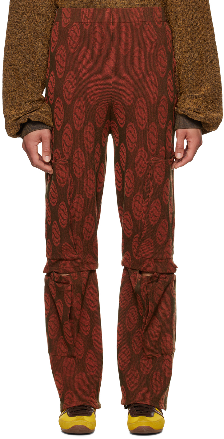 Isa Boulder SSENSE Exclusive Red & Brown Delusion Cargo Pants