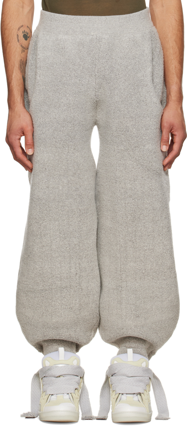 Isa Boulder SSENSE Exclusive Gray Towel Balloon Reversible Trousers