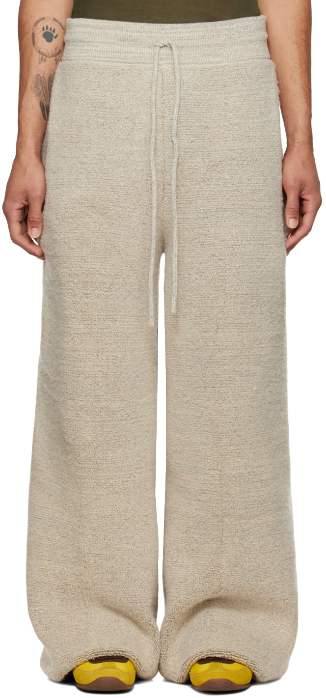 Isa Boulder SSENSE Exclusive Taupe Towel Relaxed Reversible Trousers