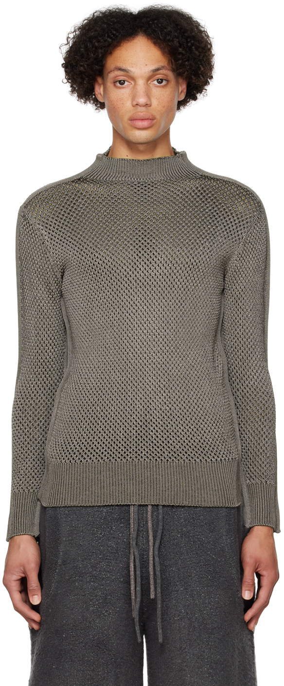 SSENSE Exclusive Gray Goalkeeper Sweater