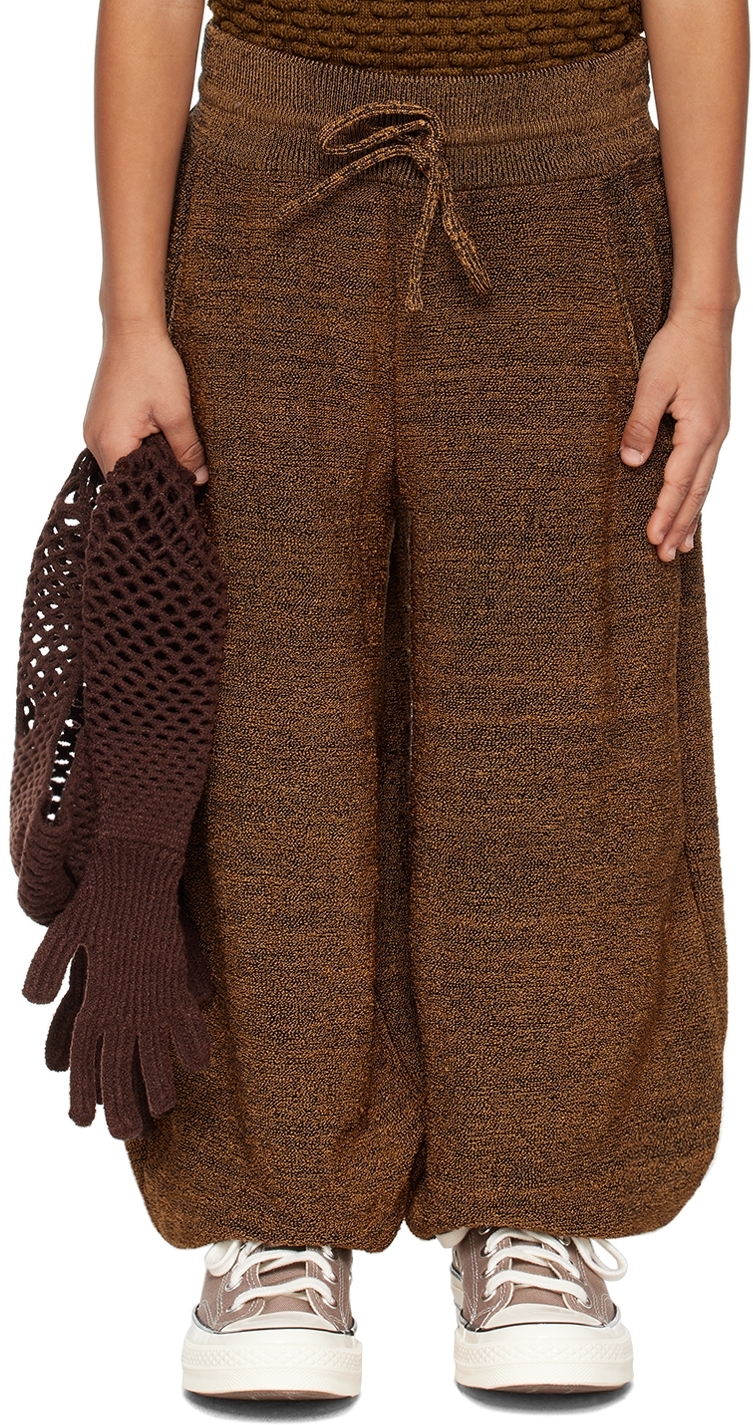 Isa Boulder Ssense Exclusive Kids Brown Lounge Trousers In Copper