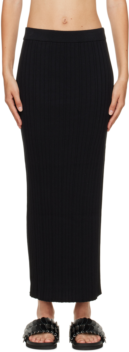 Anna Quan Black Sophie Midi Skirt