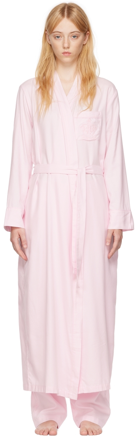 SSENSE Exclusive Kids Pink Hooded Bathrobe Ssense Abbigliamento Abbigliamento per la notte Accappatoi e vestaglie 