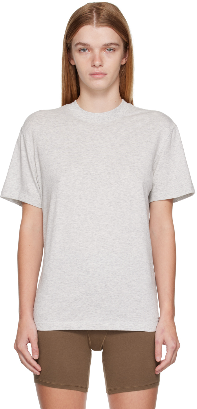 SKIMS Gray Boyfriend T-Shirt