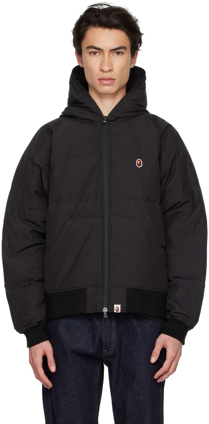 Bape Black One Point Down Jacket