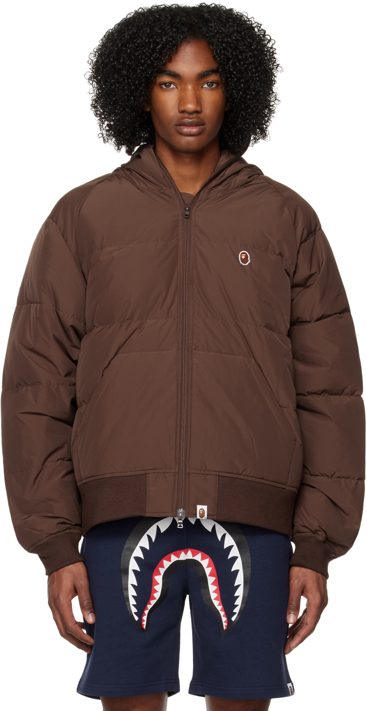 Bape Brown One Point Down Jacket