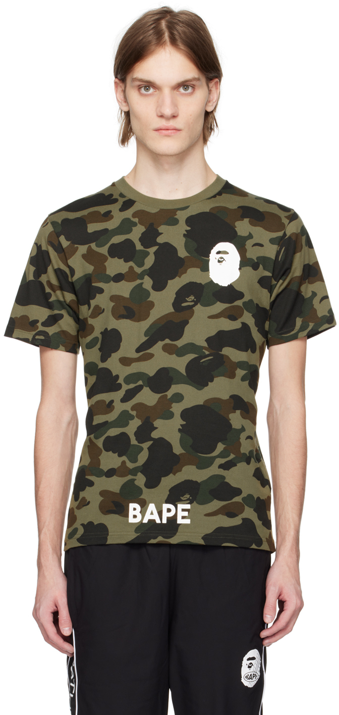 Bape Green 1st Camo T-shirt