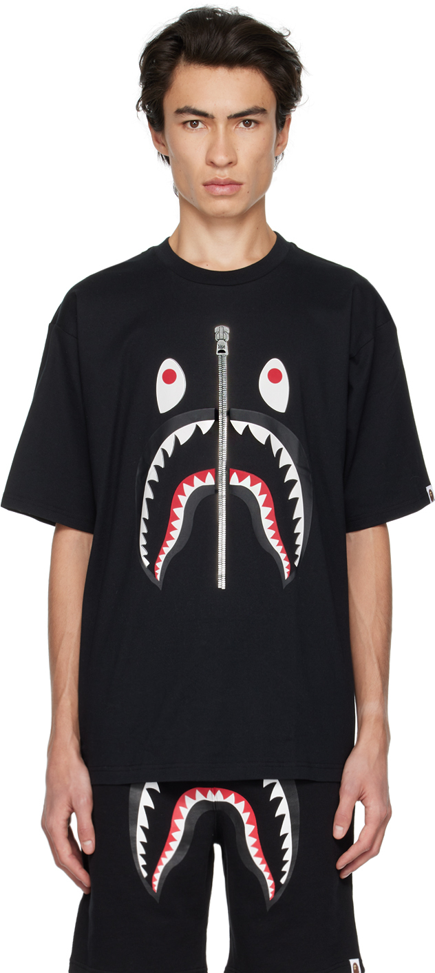 Bape Black Wgm Edition Shark T-shirt