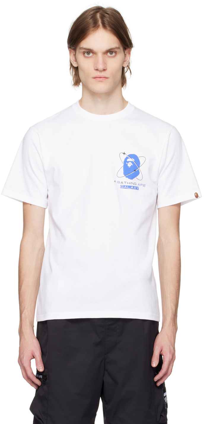 Bape White Galaxy T-shirt