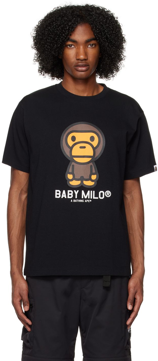 BAPE: Black Baby Milo T-Shirt | SSENSE UK