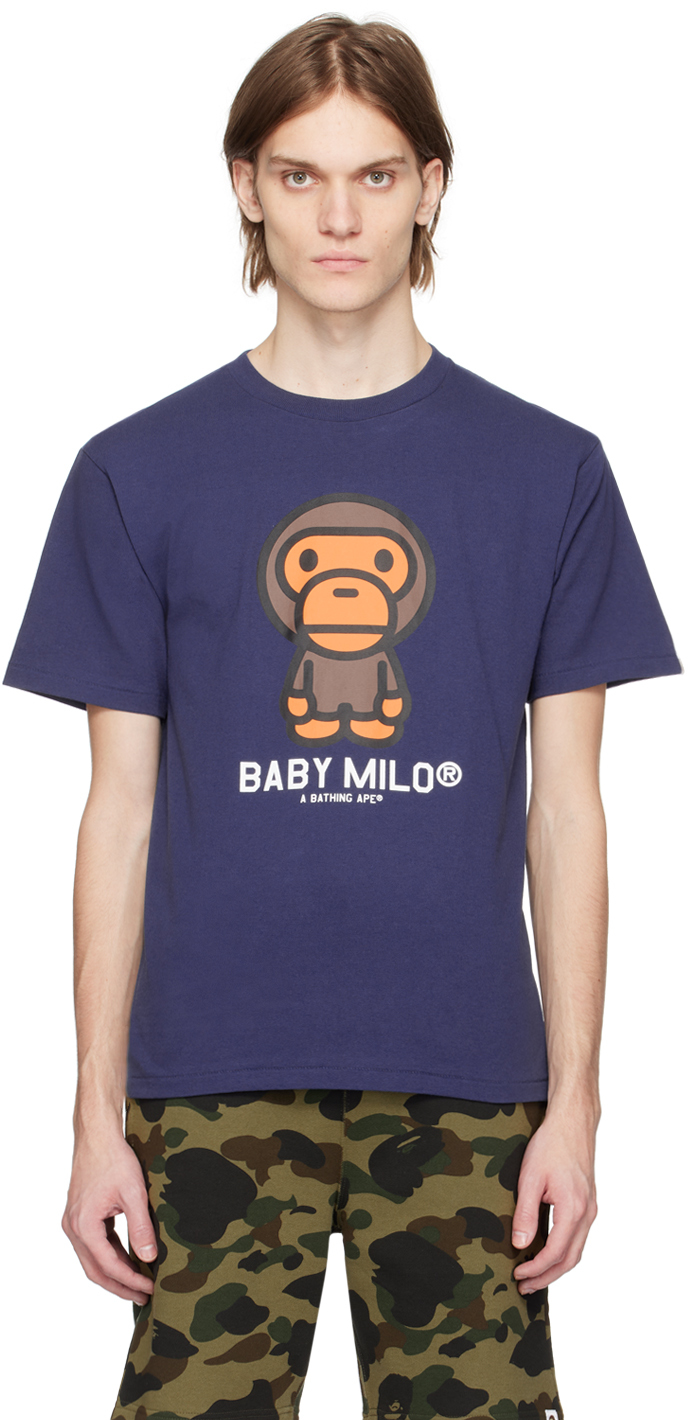 Bape Navy Baby Milo T-shirt