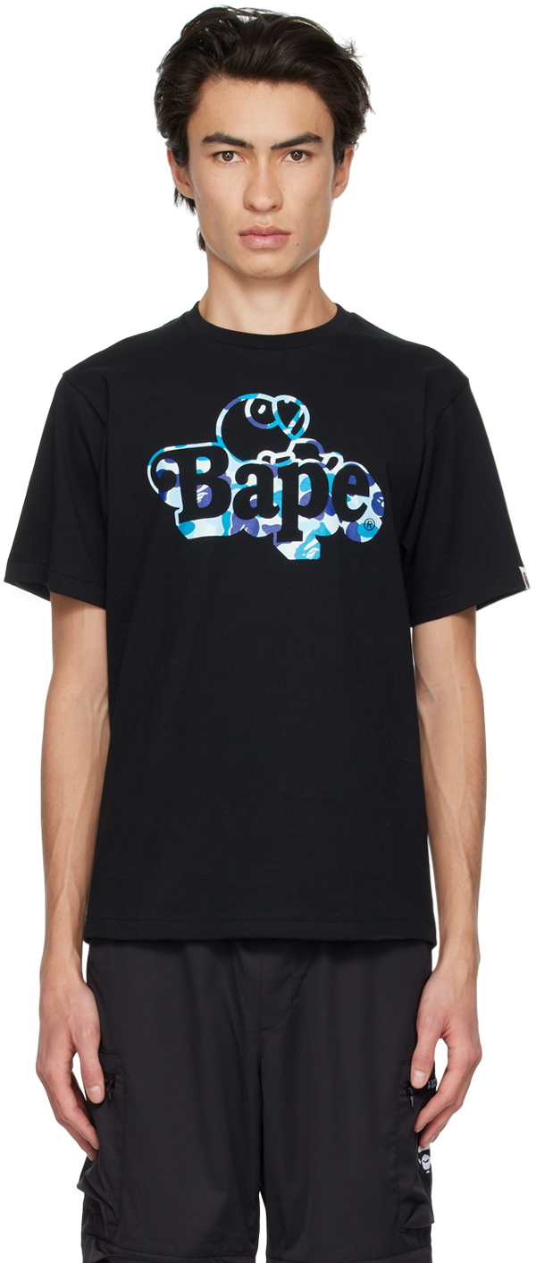 BAPE: Black Milo T-Shirt | SSENSE UK