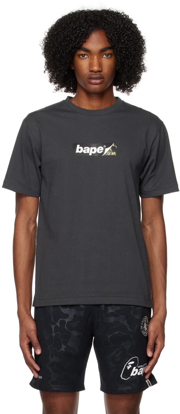 Bape Gray Archive #6 T-shirt In Charcoal