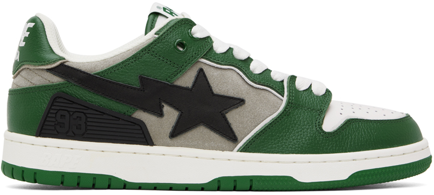 Bape Green Sk8 Sta #1 Sneakers In Grn