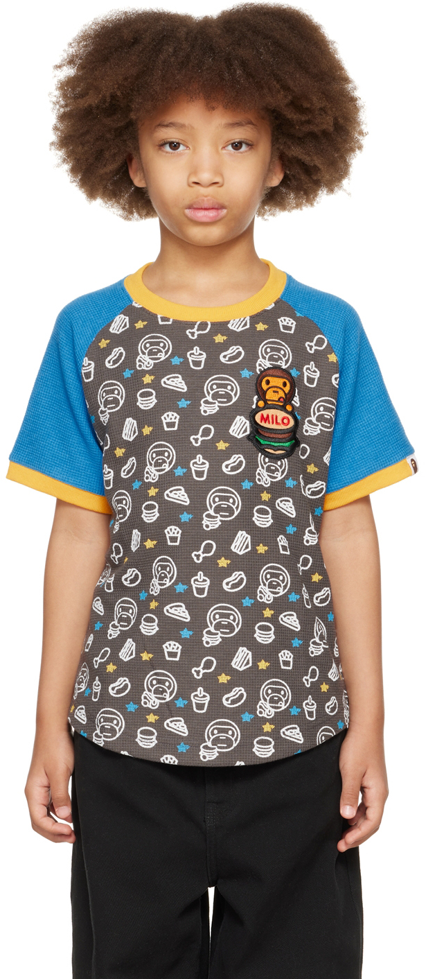 Ssense Abbigliamento Top e t-shirt T-shirt T-shirt a maniche corte Kids Gray Baby Milo Junk Food T-Shirt 