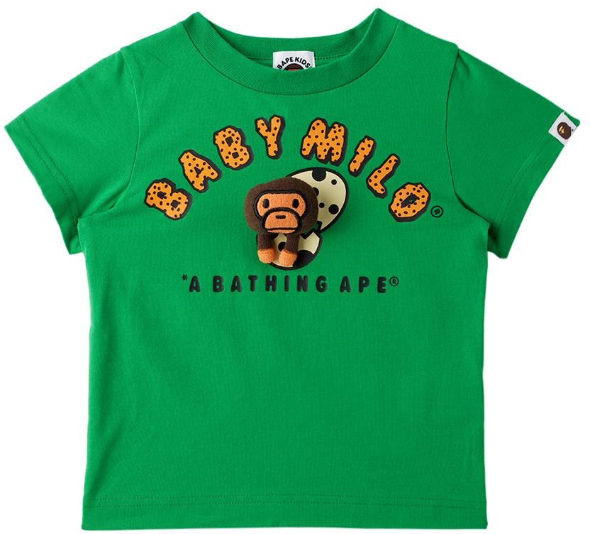 Baby Green Baby Milo Plush TShirt by BAPE SSENSE