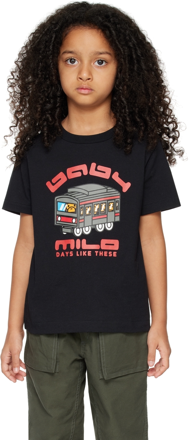 BAPE Kids Black Milo Subway T-Shirt